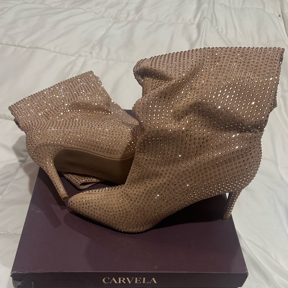 Blush pink Rhinestone Women's Boots